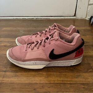 NIKE JA 1 RED STARDUST SIZE 11.5 PINK/WHITE